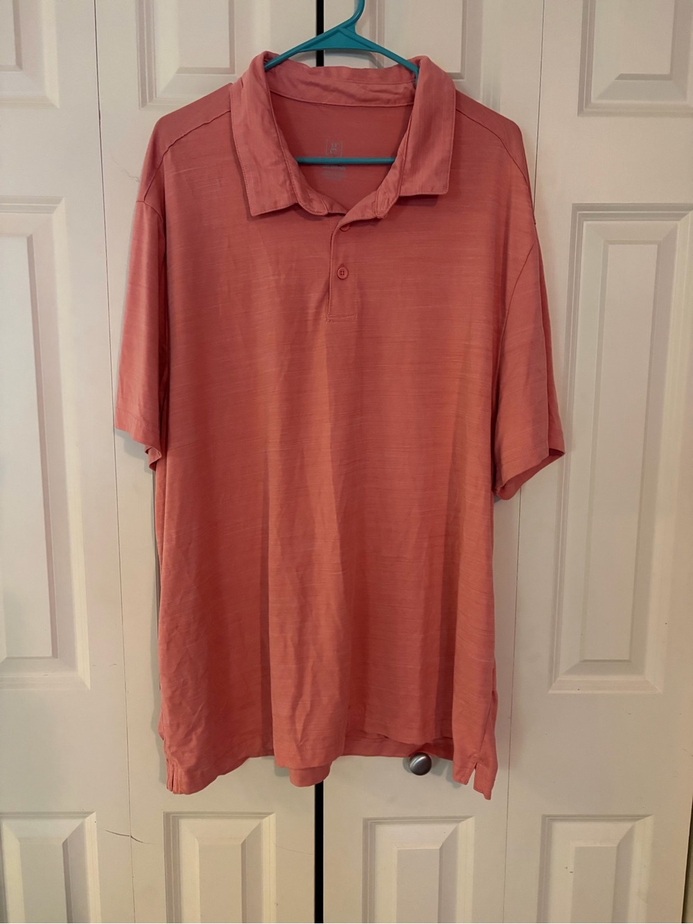 George Men’s Coral Short-Sleeve Polo Shirt 2XL